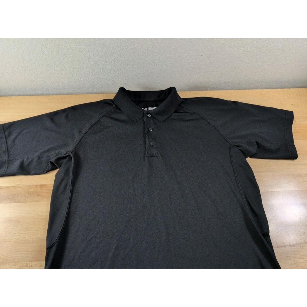 5.11 Tactical Polo Shirt Mens Large Black Performance